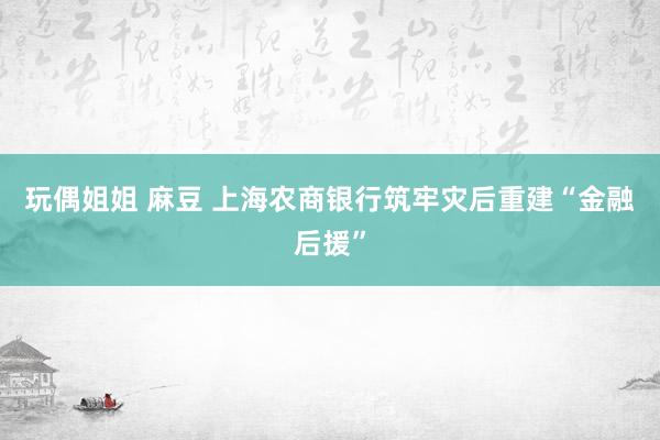 玩偶姐姐 麻豆 上海农商银行筑牢灾后重建“金融后援”