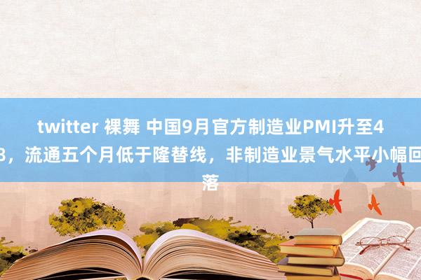 twitter 裸舞 中国9月官方制造业PMI升至49.8，流通五个月低于隆替线，非制造业景气水平小幅回落