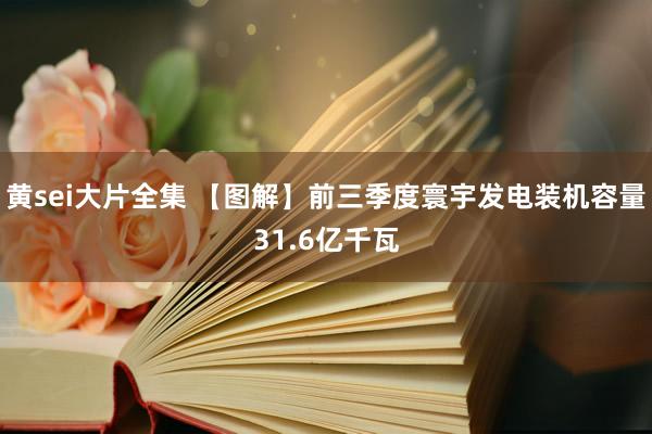 黄sei大片全集 【图解】前三季度寰宇发电装机容量31.6亿千瓦