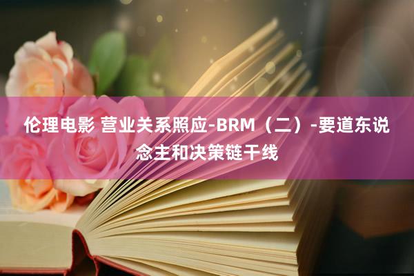 伦理电影 营业关系照应-BRM（二）-要道东说念主和决策链干线