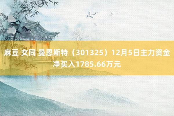 麻豆 女同 曼恩斯特（301325）12月5日主力资金净买入1785.66万元